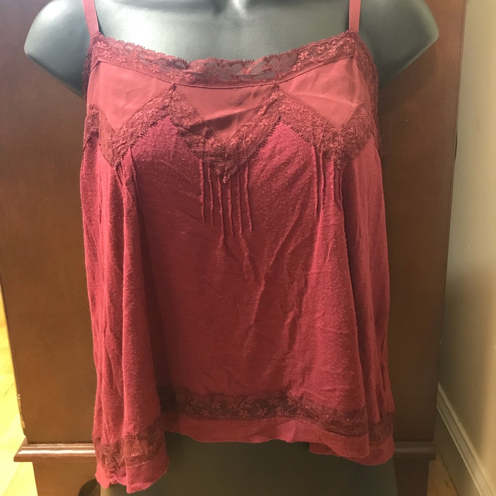 Fossil Red Crop Top
